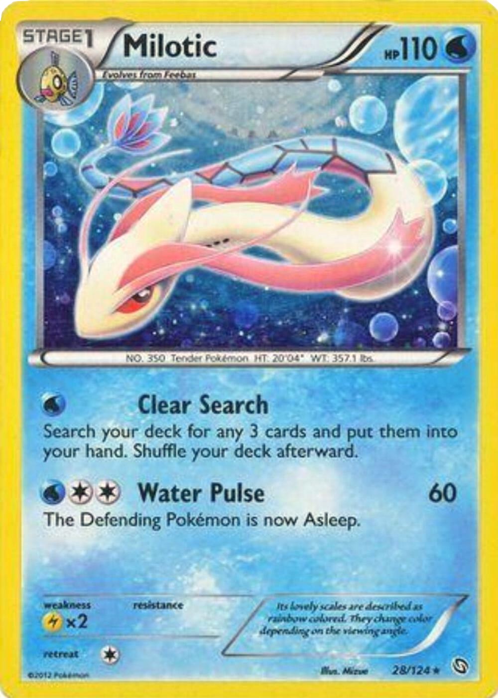 Milotic (28/124) (Cosmos Holo) [Black & White: Dragons Exalted] | Mega City Incorporated