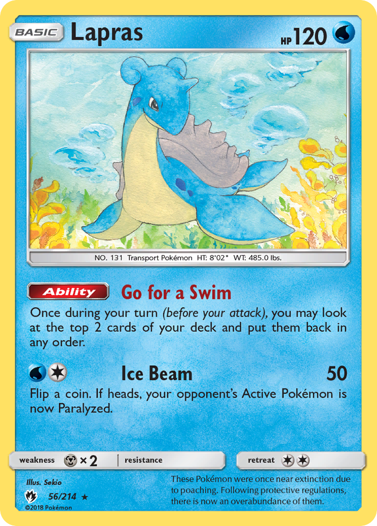 Lapras (56/214) [Sun & Moon: Lost Thunder] | Mega City Incorporated