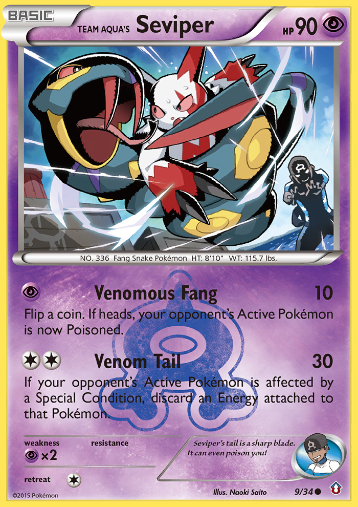 Team Aqua's Seviper (9/34) [XY: Double Crisis] | Mega City Incorporated