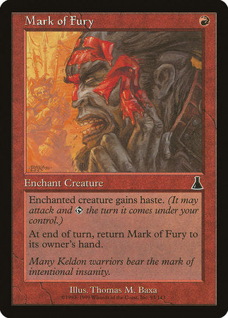 Mark of Fury [Urza's Destiny] | Mega City Incorporated