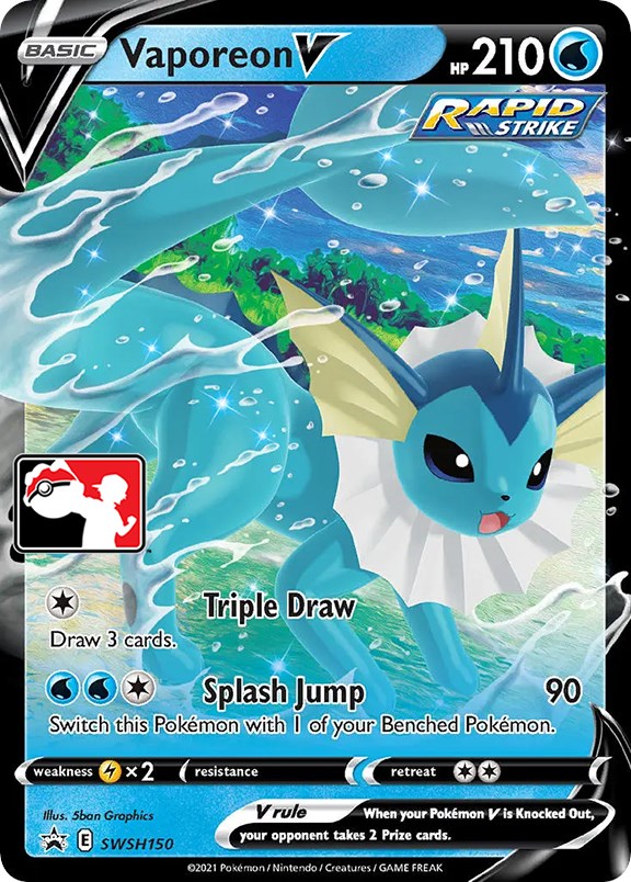 Vaporeon V (SWSH150) [Prize Pack Series One] | Mega City Incorporated