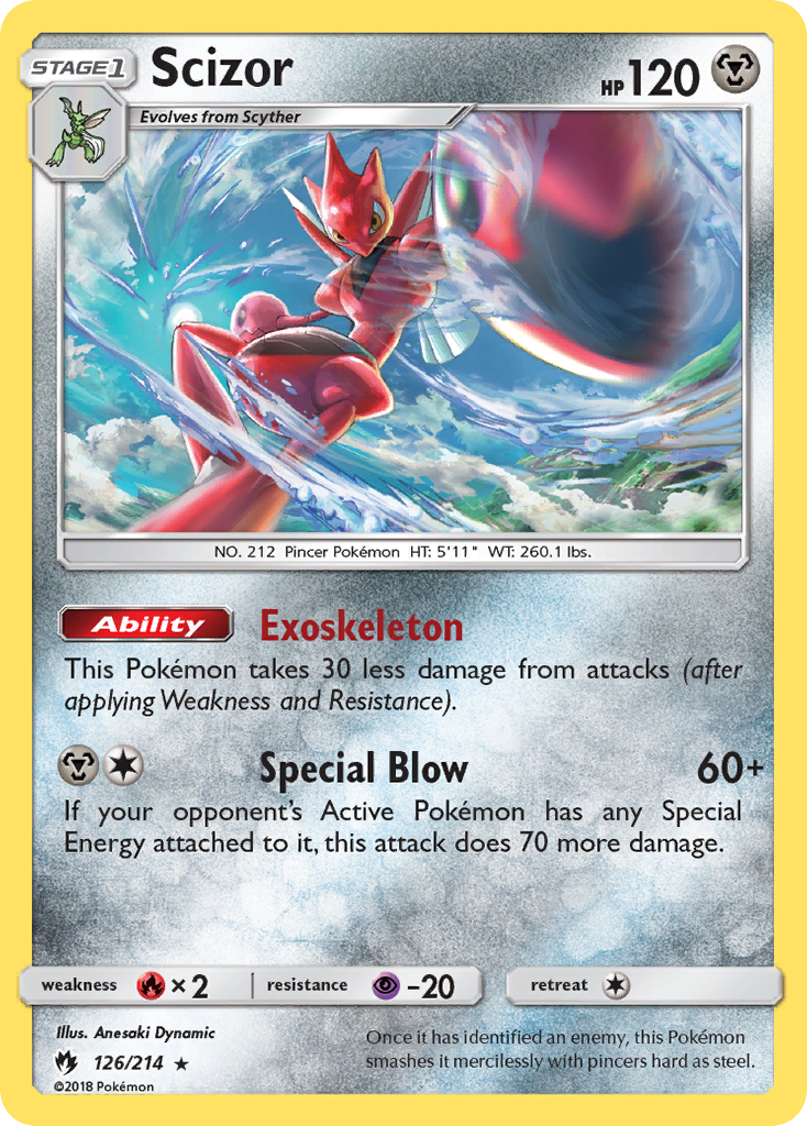 Scizor (126/214) [Sun & Moon: Lost Thunder] | Mega City Incorporated