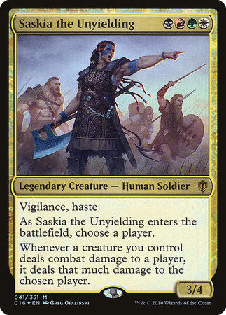 Saskia the Unyielding [Commander 2016] | Mega City Incorporated