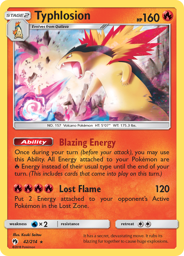 Typhlosion (42/214) [Sun & Moon: Lost Thunder] | Mega City Incorporated