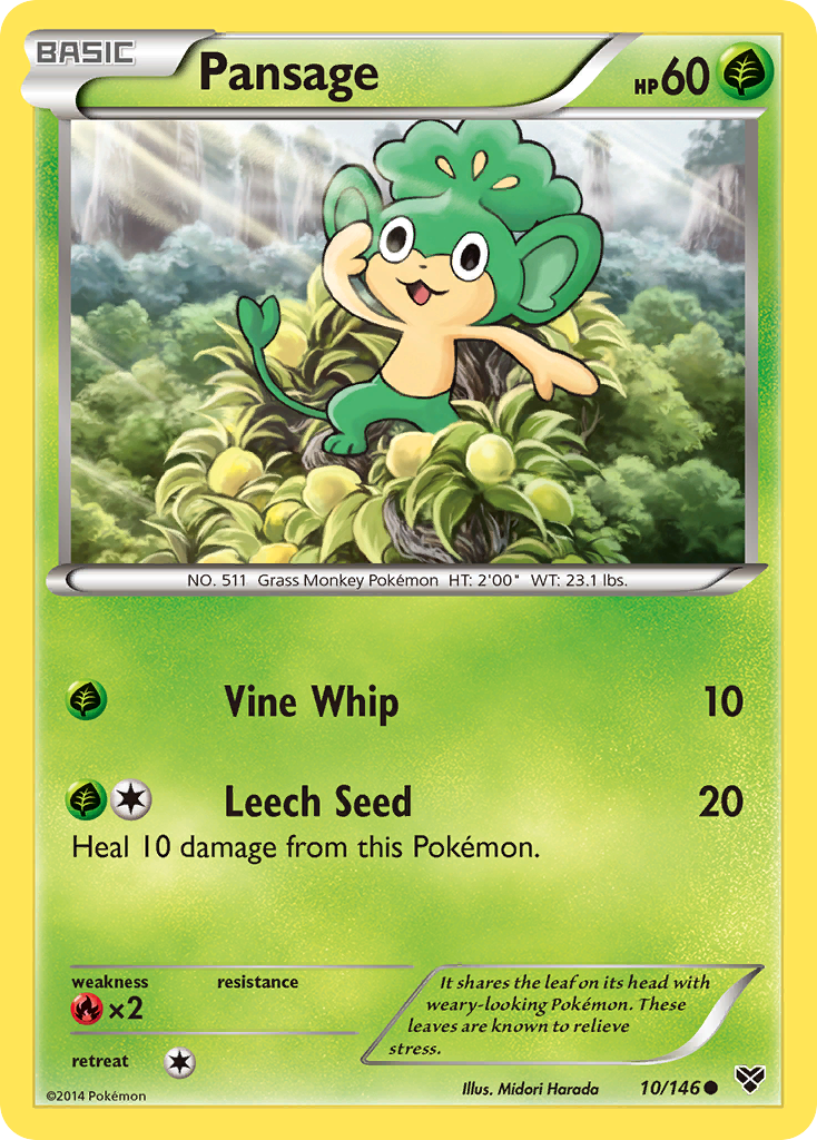 Pansage (10/146) [XY: Base Set] | Mega City Incorporated