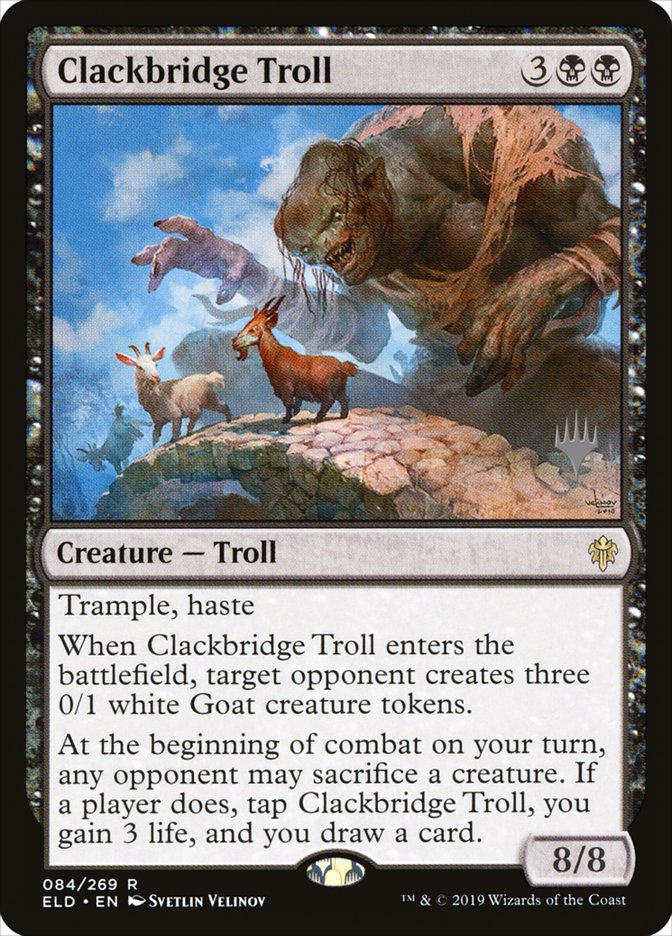 Clackbridge Troll (Promo Pack) [Throne of Eldraine Promos] | Mega City Incorporated