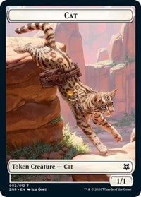 Cat // Hydra Double-sided Token [Zendikar Rising Tokens] | Mega City Incorporated