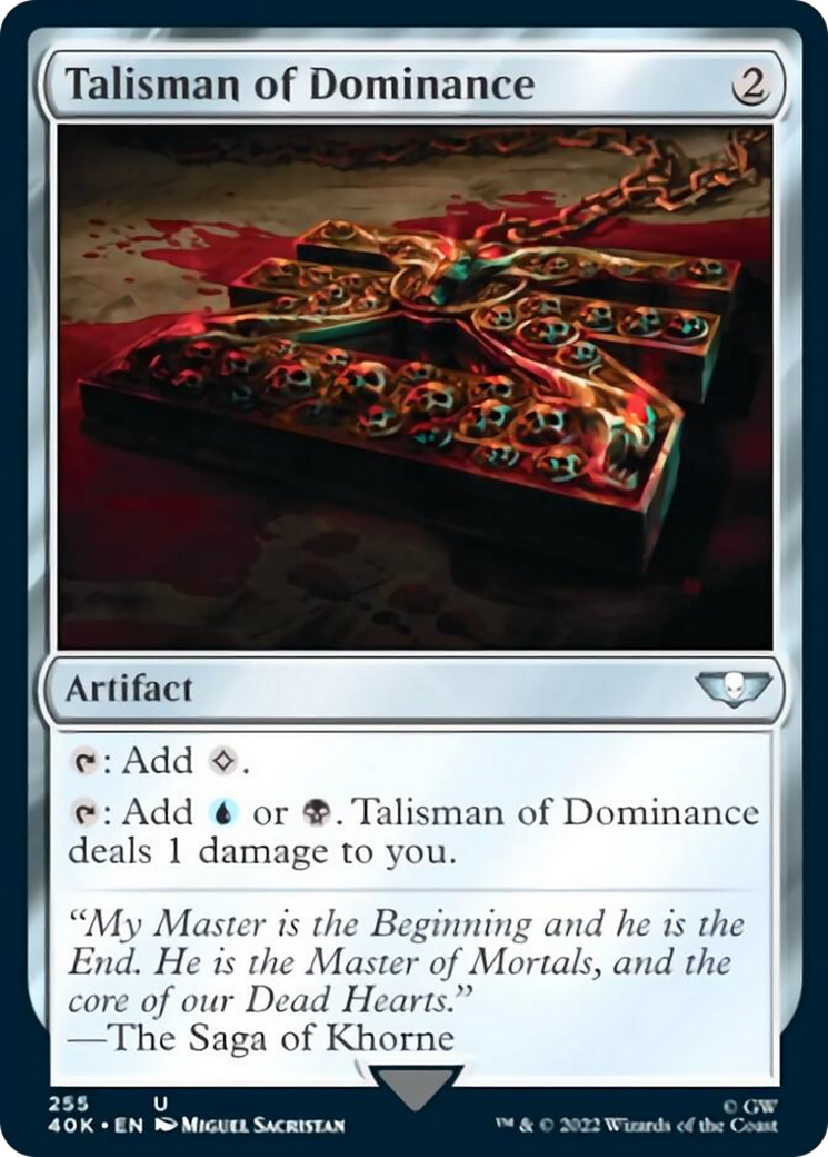 Talisman of Dominance (255) (Surge Foil) [Universes Beyond: Warhammer 40,000] | Mega City Incorporated