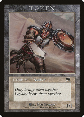 Soldier Token (Onslaught) [Magic Player Rewards 2002] | Mega City Incorporated