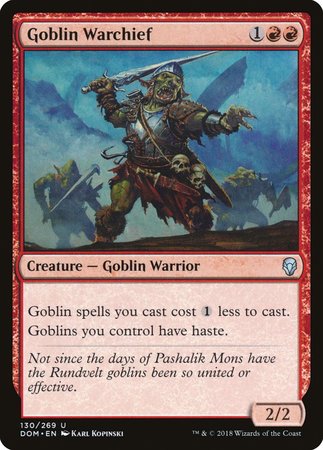 Goblin Warchief [Dominaria] | Mega City Incorporated