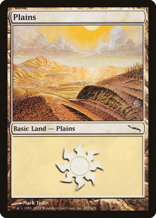 Plains (287) [Mirrodin] | Mega City Incorporated