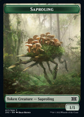 Saproling // Treasure Double-sided Token [Double Masters 2022 Tokens] | Mega City Incorporated