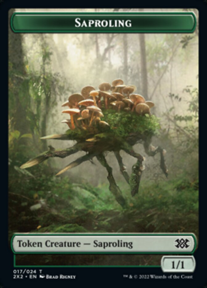 Saproling // Vampire Double-sided Token [Double Masters 2022 Tokens] | Mega City Incorporated