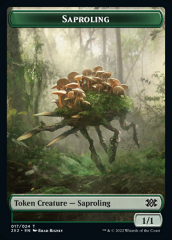 Saproling // Angel Double-sided Token [Double Masters 2022 Tokens] | Mega City Incorporated