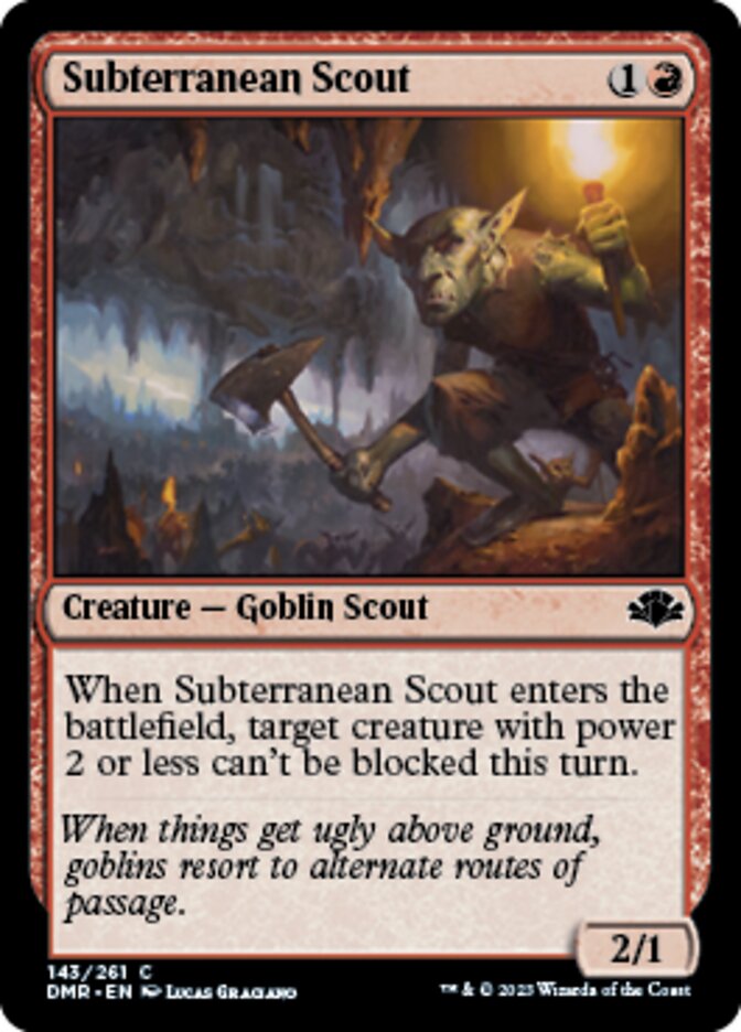 Subterranean Scout [Dominaria Remastered] | Mega City Incorporated