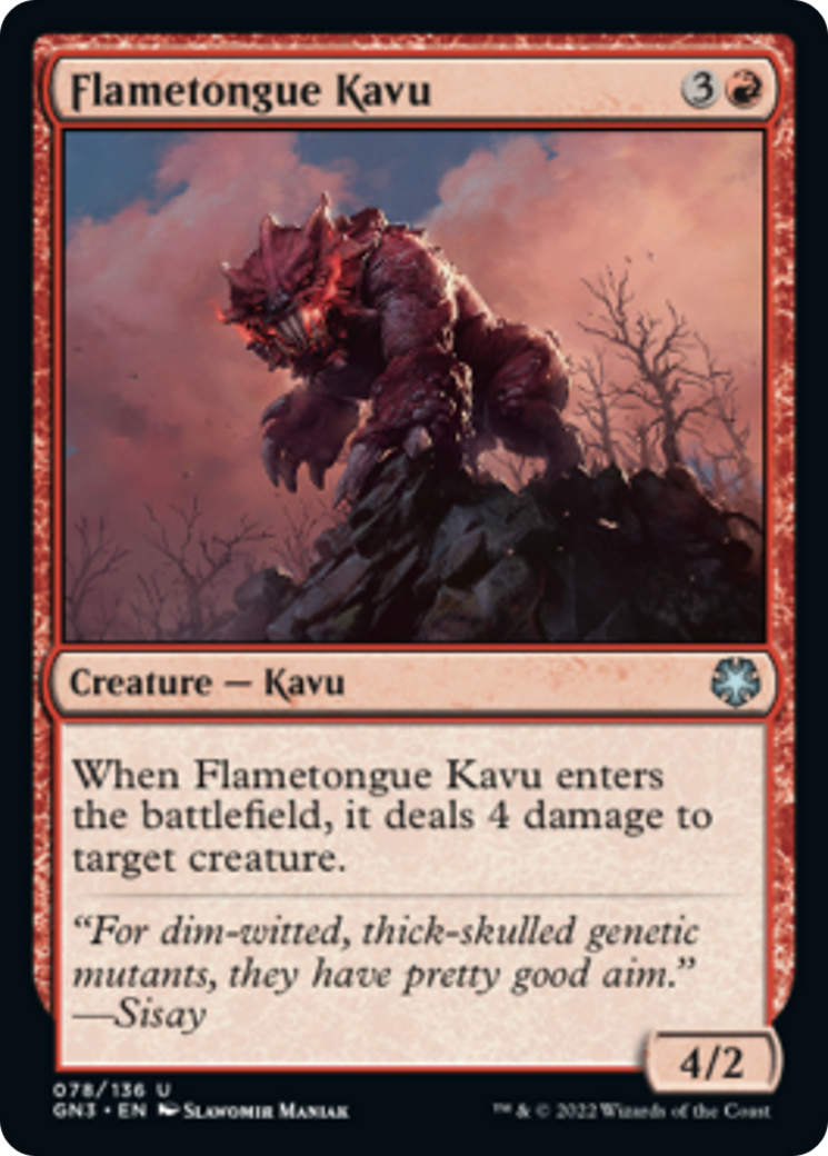 Flametongue Kavu [Game Night: Free-for-All] | Mega City Incorporated