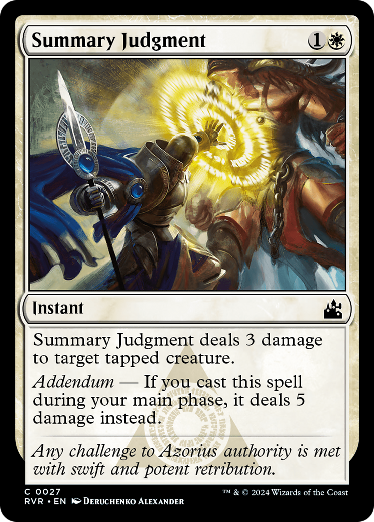Summary Judgment [Ravnica Remastered] | Mega City Incorporated