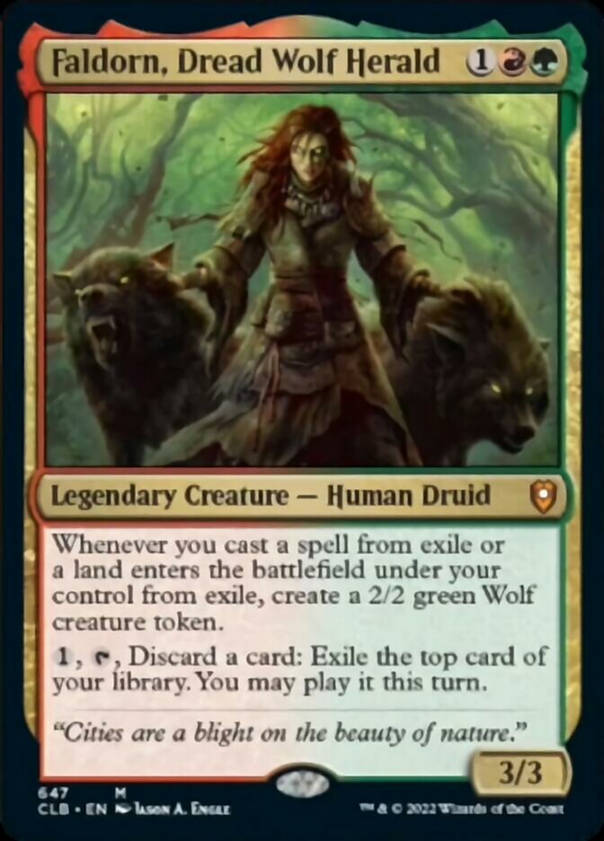 Faldorn, Dread Wolf Herald [Commander Legends: Battle for Baldur's Gate] | Mega City Incorporated