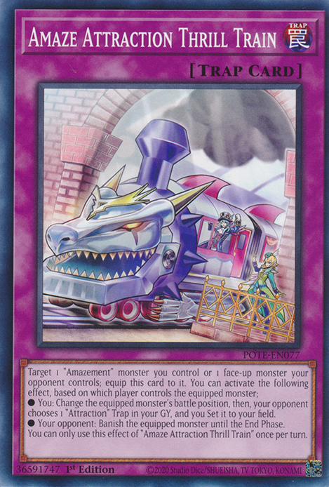 Amaze Attraction Thrill Train [POTE-EN077] Common | Mega City Incorporated