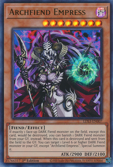 Archfiend Empress [LDS3-EN007] Ultra Rare | Mega City Incorporated