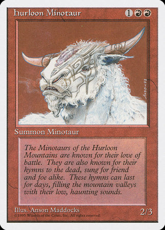 Hurloon Minotaur [Fourth Edition] | Mega City Incorporated