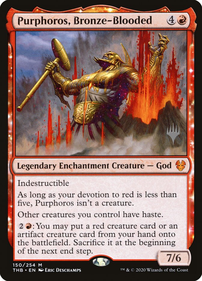 Purphoros, Bronze-Blooded (Promo Pack) [Theros Beyond Death Promos] | Mega City Incorporated