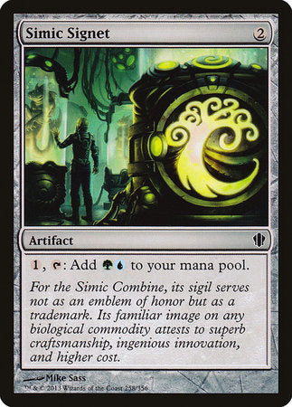 Simic Signet [Commander 2013] | Mega City Incorporated