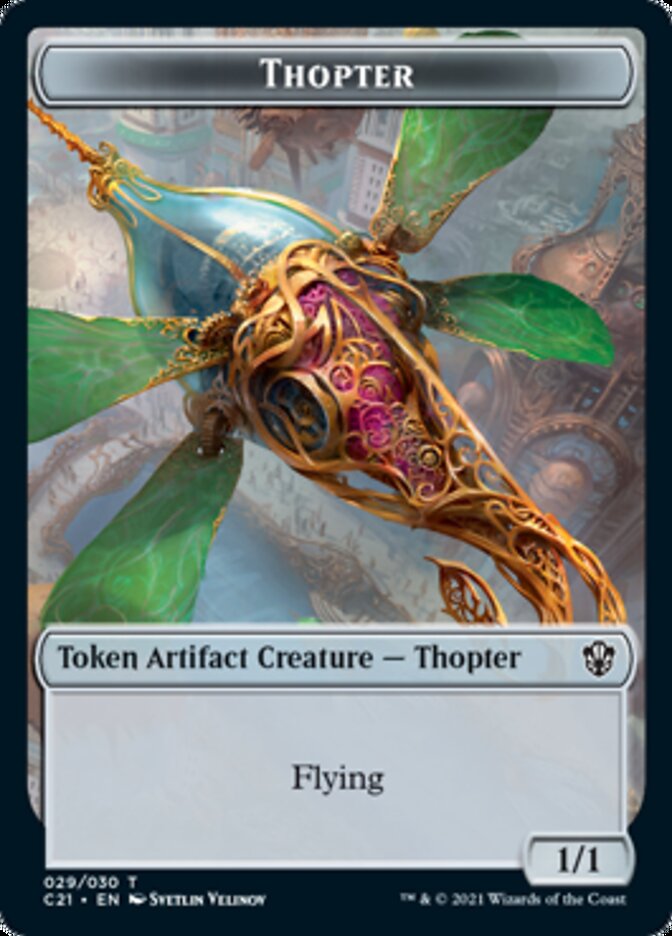 Golem (026) // Thopter Token [Commander 2021 Tokens] | Mega City Incorporated