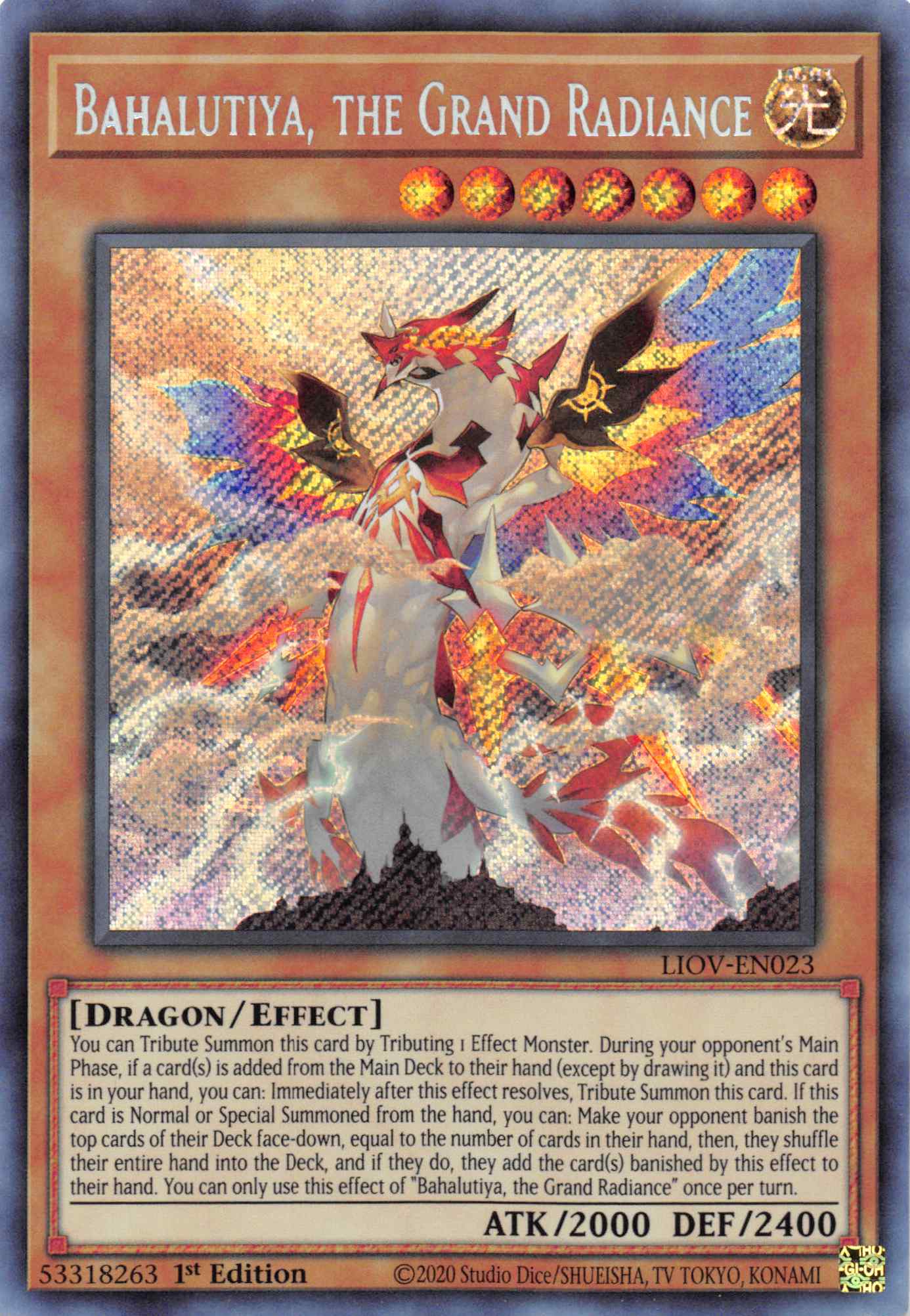 Bahalutiya, the Grand Radiance [LIOV-EN023] Secret Rare | Mega City Incorporated