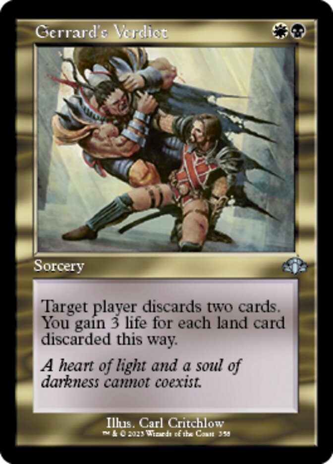 Gerrard's Verdict (Retro) [Dominaria Remastered] | Mega City Incorporated