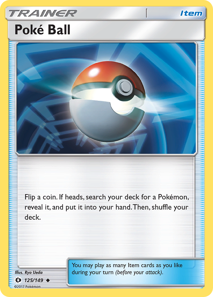 Poke Ball (125/149) [Sun & Moon: Base Set] | Mega City Incorporated