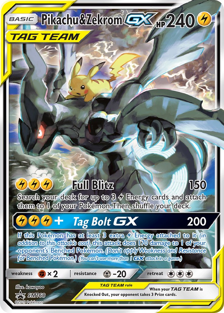 Pikachu & Zekrom GX (SM168) [Sun & Moon: Black Star Promos] | Mega City Incorporated