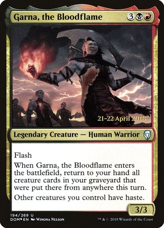 Garna, the Bloodflame [Dominaria Promos] | Mega City Incorporated