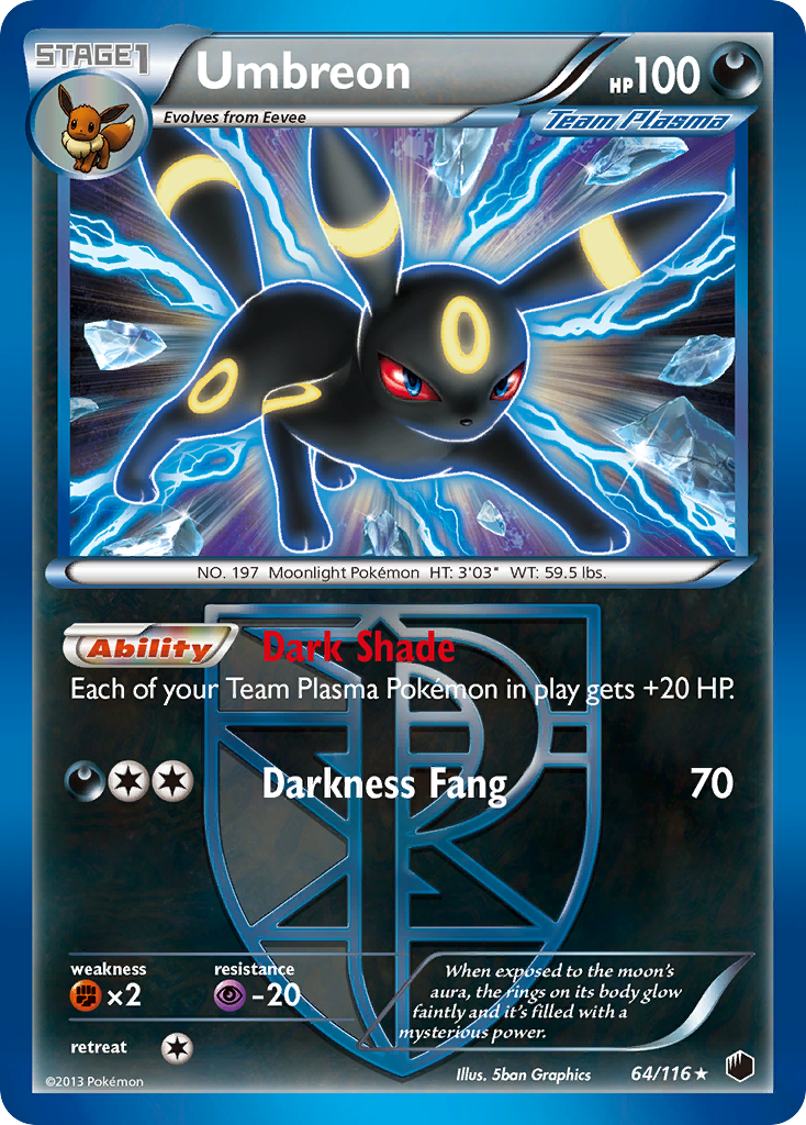 Umbreon (64/116) [Black & White: Plasma Freeze] | Mega City Incorporated