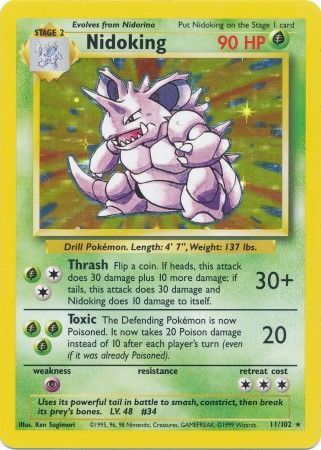 Nidoking (11/102) [Base Set Unlimited] | Mega City Incorporated