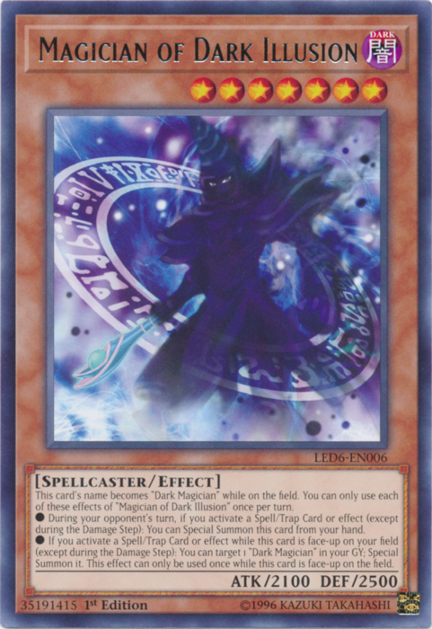 Magician of Dark Illusion [LED6-EN006] Rare | Mega City Incorporated