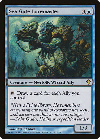 Sea Gate Loremaster [Zendikar] | Mega City Incorporated