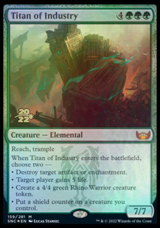 Titan of Industry [Streets of New Capenna Prerelease Promos] | Mega City Incorporated