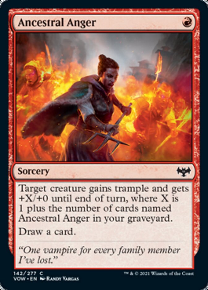 Ancestral Anger [Innistrad: Crimson Vow] | Mega City Incorporated