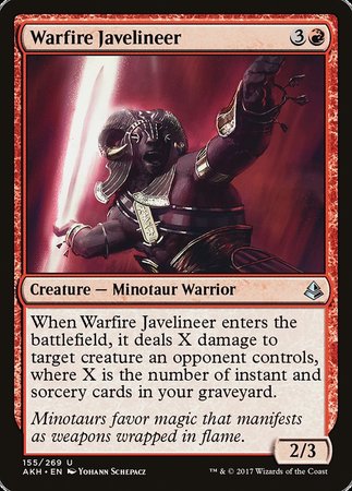 Warfire Javelineer [Amonkhet] | Mega City Incorporated