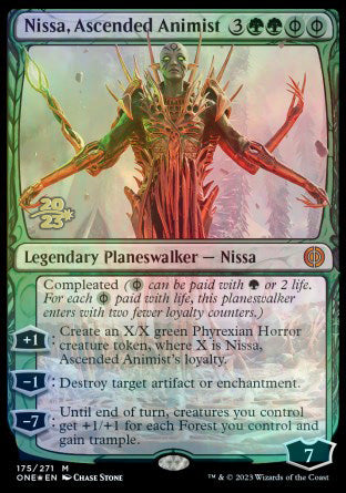 Nissa, Ascended Animist [Phyrexia: All Will Be One Prerelease Promos] | Mega City Incorporated