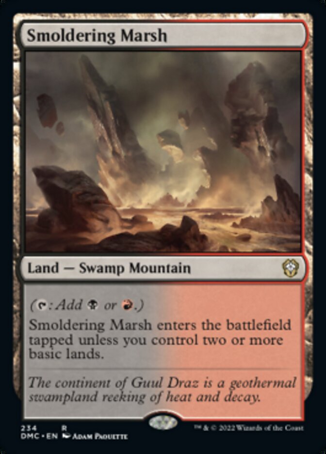 Smoldering Marsh [Dominaria United Commander] | Mega City Incorporated