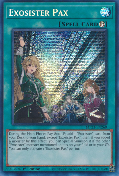 Exosister Pax [MP23-EN260] Prismatic Secret Rare | Mega City Incorporated