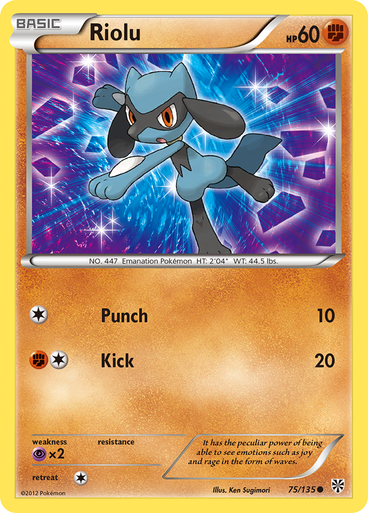 Riolu (75/135) [Black & White: Plasma Storm] | Mega City Incorporated