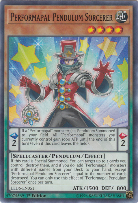 Performapal Pendulum Sorcerer [LED6-EN051] Common | Mega City Incorporated