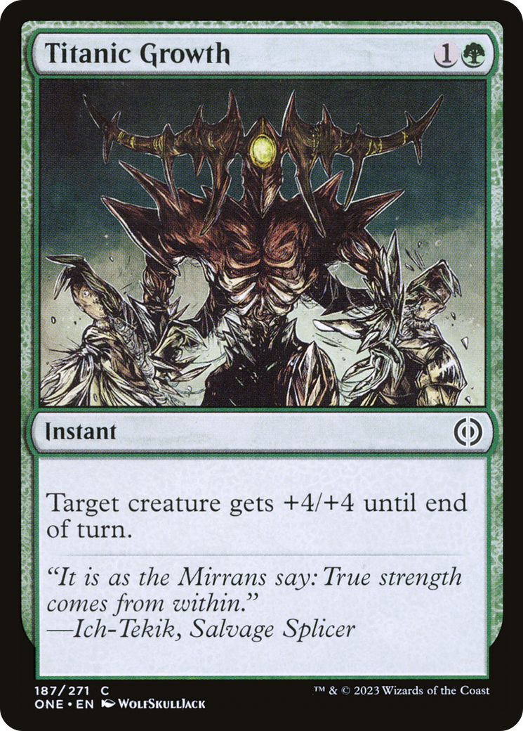 Titanic Growth [Phyrexia: All Will Be One] | Mega City Incorporated