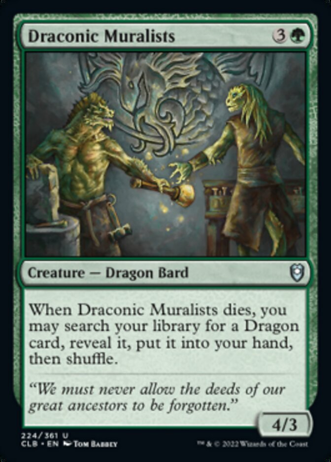 Draconic Muralists [Commander Legends: Battle for Baldur's Gate] | Mega City Incorporated