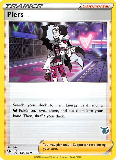 Piers (165/189) (Eevee Deck) [Battle Academy 2022] | Mega City Incorporated