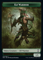 Elf Warrior // Wurm Double-sided Token [Streets of New Capenna Commander Tokens] | Mega City Incorporated