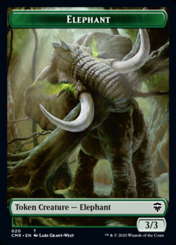 Beast (19) // Elephant Token [Commander Legends Tokens] | Mega City Incorporated